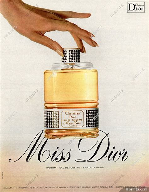 miss dior cologne 1972 advertisement|miss dior by christian.